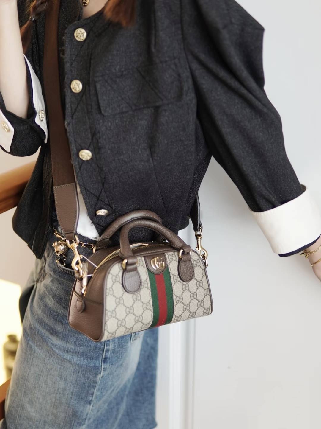 Leichte Luxus-Mini-Boston-Handtasche