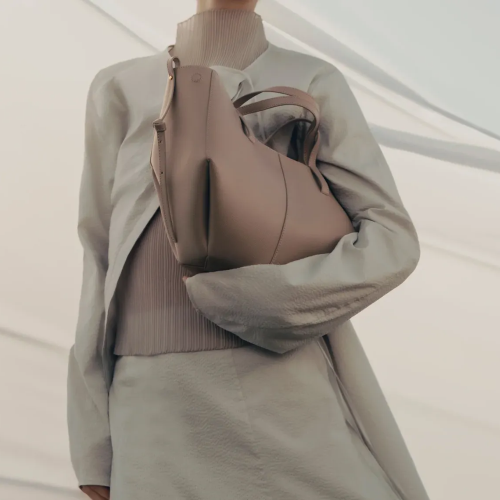 Polène Cyme Mini Édition Grainé Taupe